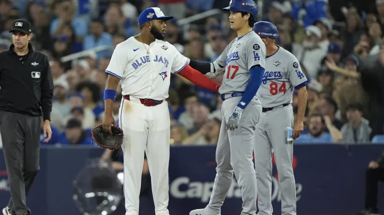 Blue Jays' Vladimir Guerrero Jr., Dodgers' Shohei Ohtani are only 2 players in the history of baseball with these stats in one MLB postseason