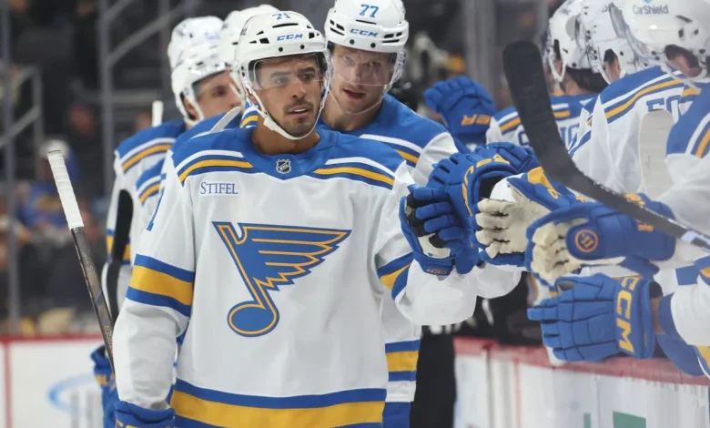 Blues’ Mathieu Joseph out vs. Flames with lower-body injury