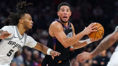 Booker scores 28 and Wembanyama has off night as Suns hand Spurs their first loss, 130-118