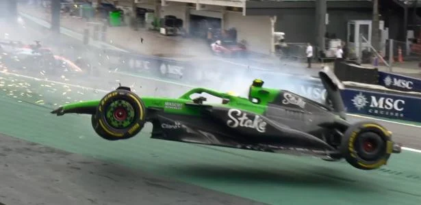 Bortoleto fica fora da classificação e larga em último no GP de São Paulo