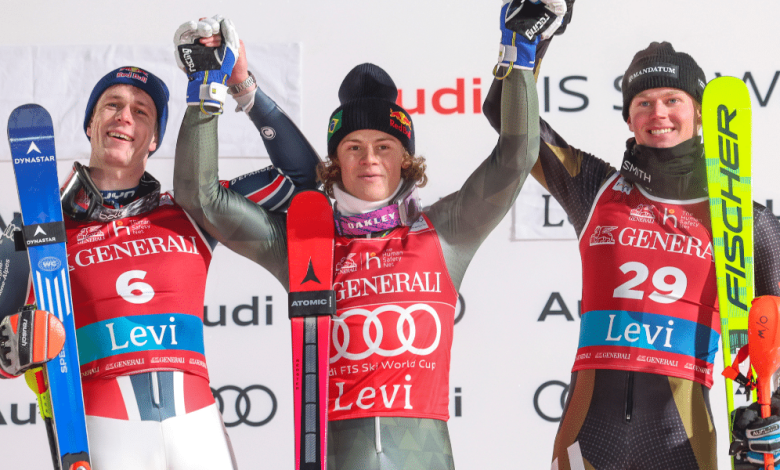 Braathen Wins Levi Men’s Slalom, Hallberg Shines for Finland