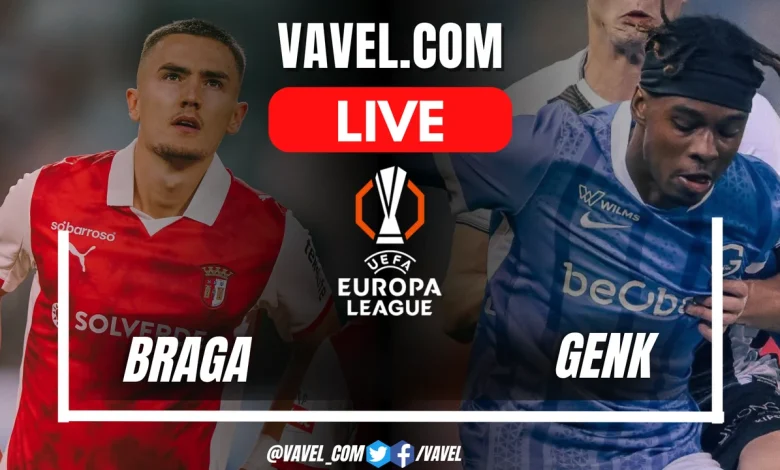 Braga vs Genk LIVE Score Updates in UEFA Europa League Match