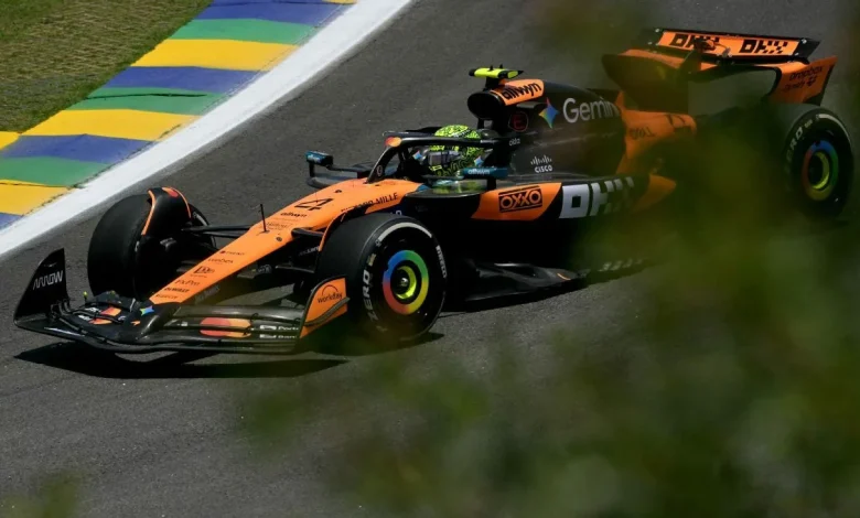 Brazilian GP: Lando Norris fastest in practice