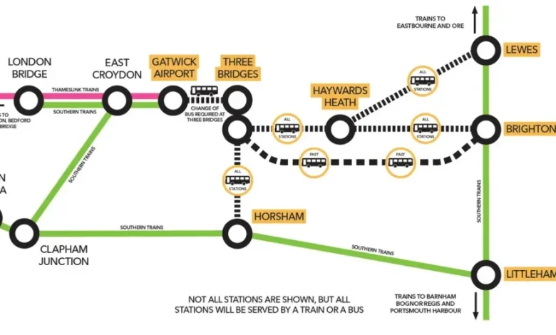 Brighton mainline weekend service disruption until February
