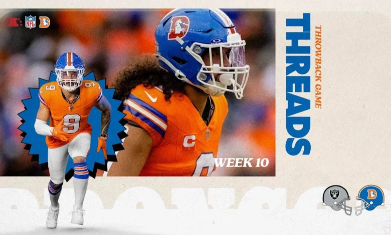 Broncos to wear throwback uniforms for ‘Thursday Night Football’ matchup vs. Raiders