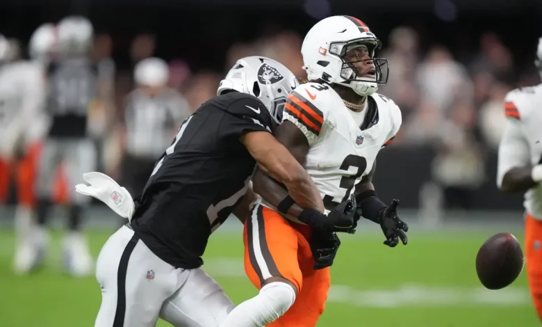 Browns' Jerry Jeudy puts bizarre fumble, low-light on tape vs. Raiders