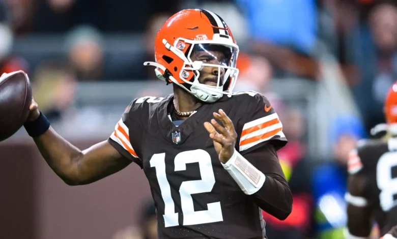 Browns QB Shedeur Sanders makes NFL debut