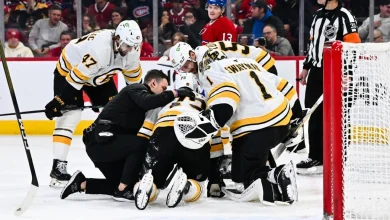 Bruins' McAvoy, hit in mouth by puck, has surgery