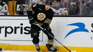Bruins place Johnny Beecher on waivers