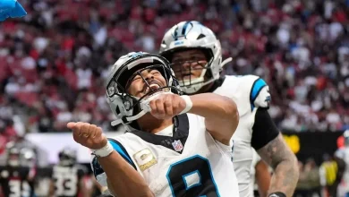 Bryce Young passes for franchise-record 448 yards to lift Panthers to 30-27 win over Falcons in OT