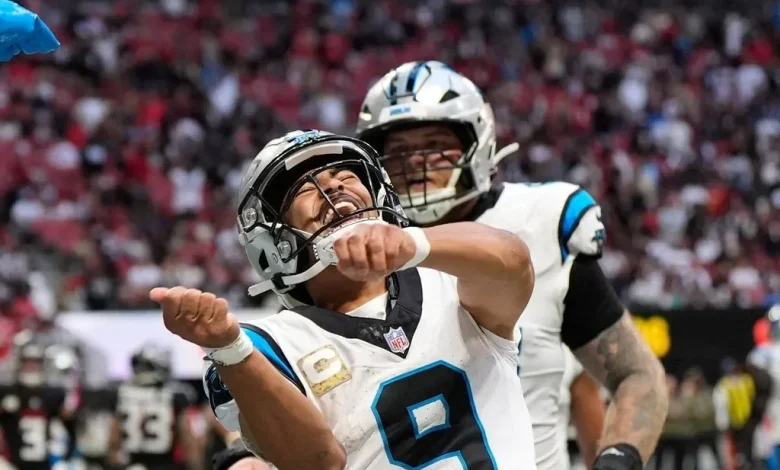 Bryce Young passes for franchise-record 448 yards to lift Panthers to 30-27 win over Falcons in OT