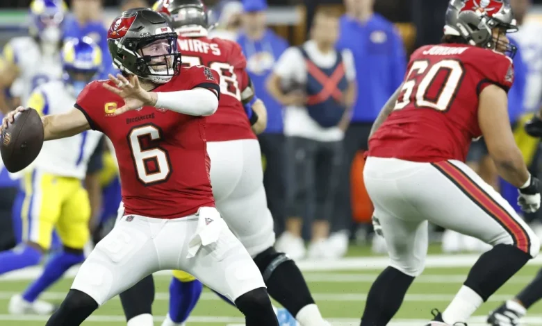 Buccaneers QB Baker Mayfield exits game vs. Rams with shoulder injury