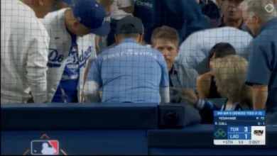 Buck Martinez has blunt reaction to Dodgers fan getting hit with foul ball