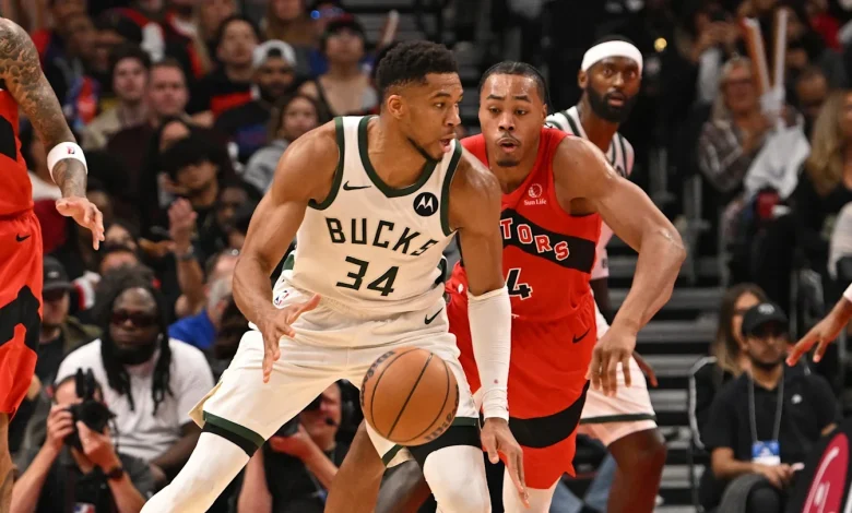 Bucks, Raptors Announce Starting Lineups Ahead of Tuesday Rematch