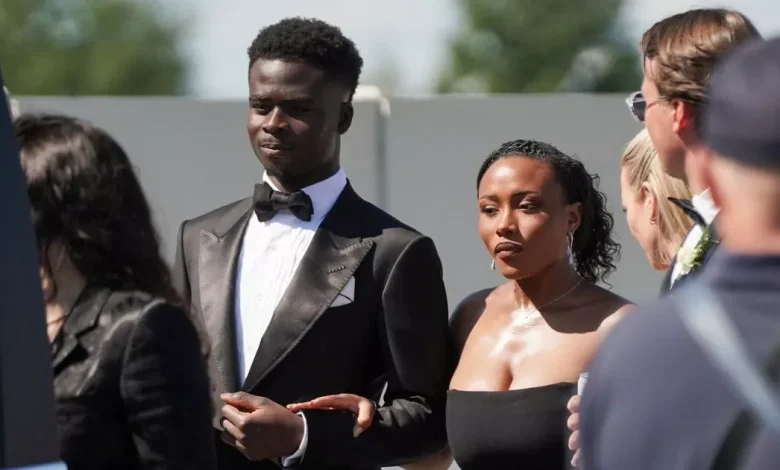 Bukayo Saka's proposal to fiancée Tolami 'blows her away' as Arsenal star gets engaged
