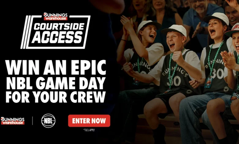 Bunnings and NBL give young fans ultimate courtside experience