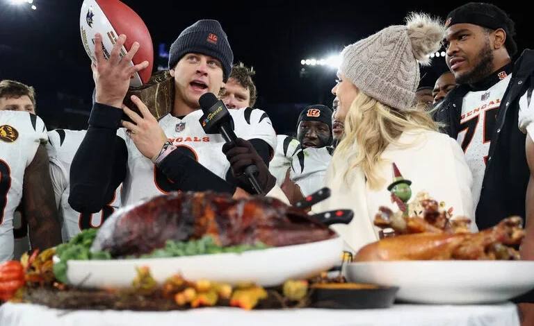 Burrow, defense help Bengals stun Ravens in Thanksgiving nightcap