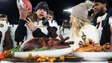 Burrow, defense help Bengals stun Ravens in Thanksgiving nightcap