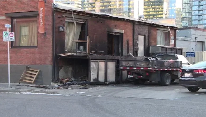 Calgary’s Bridgette Bar damaged in overnight fire