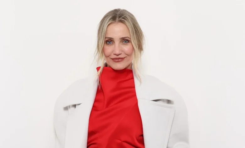 Cameron Diaz’s Green and Gold Kitchen Is the Chicest Yet