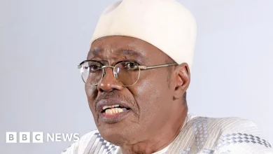 Cameroon's opposition leader Tchiroma Bakary in The Gambia after fleeing for his safety