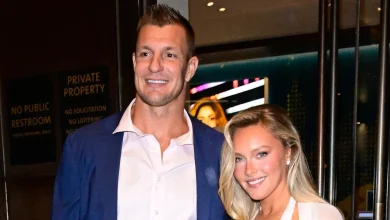 Camille Kostek Stylishly Reps Rob Gronkowski’s Jersey With Chic Custom Item