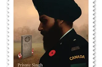 Canada Post Unveils Private Singh Stamp Honoring Sikh Soldiers in Canadian Military