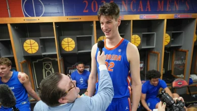 Canada's Olivier Rioux makes history as tallest DI player in Florida win