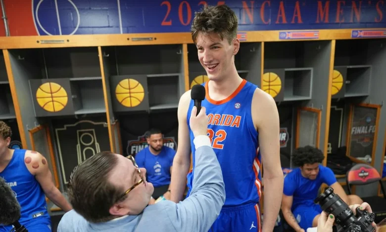 Canada's Olivier Rioux makes history as tallest DI player in Florida win