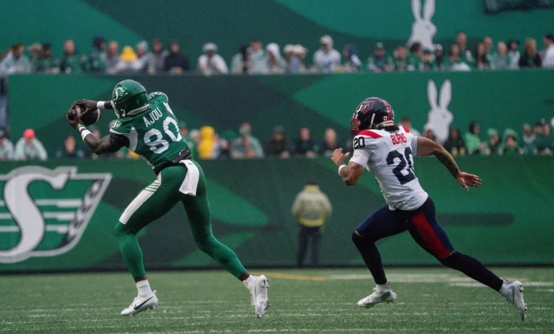 Canadian receivers Ajou Ajou, Mitch Picton active for Saskatchewan Roughriders in 112th Grey Cup