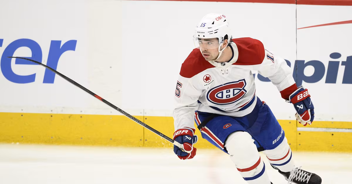 Canadiens F Newhook sustains lower-body injury Thursday vs. Stars