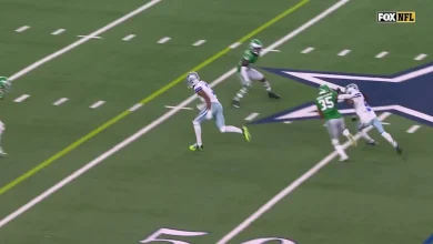 Can't-Miss Play: Pickens goes WAY upstairs for 43-yard catch amid two Eagles