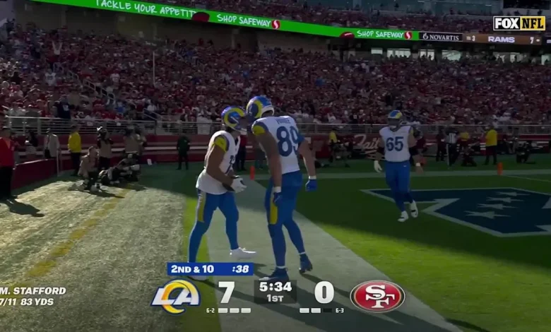 Can't-Miss Play: Stafford's 22-yard TD strike to Nacua boosts Rams' lead to 13-0 at Levi's