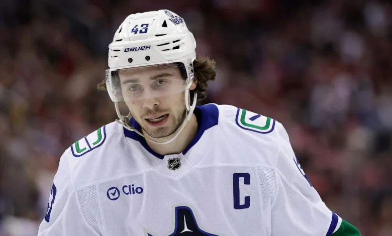 Canucks' Quinn Hughes ruled out vs. Hurricanes