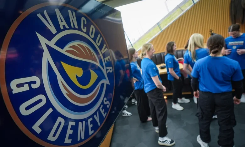 Canucks players sport Goldeneyes jerseys ahead of season opener