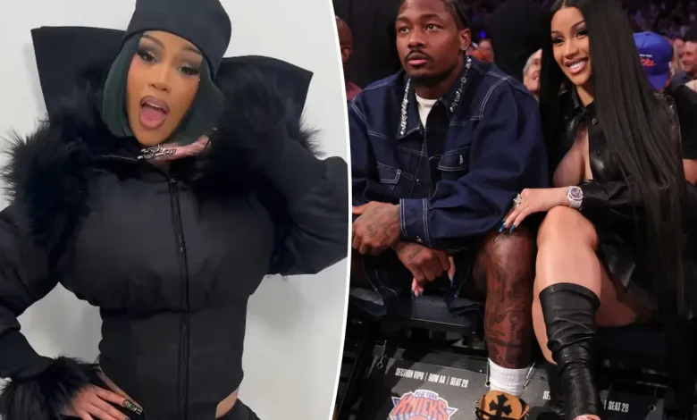 Cardi B gives birth to baby No. 4, her first with boyfriend Stefon Diggs