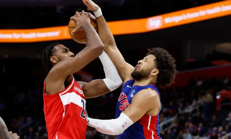 Career nights from Cade Cunningham, Daniss Jenkins lead Pistons to OT win over Wizards