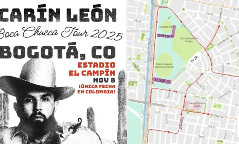 Carin León en Bogotá: cierres y movilidad para llegar sin contratiempos al concierto