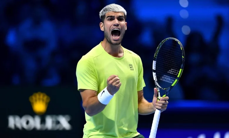 Carlos Alcaraz secures year-end No. 1 ranking with ATP Tour Finals win over Lorenzo Musetti