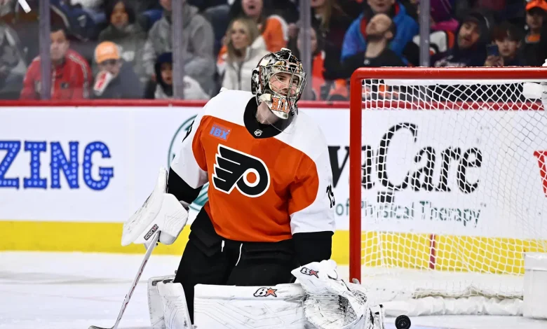 Carter Hart is taking his first step to an NHL return