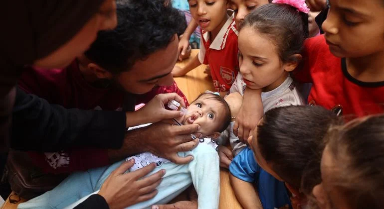 Catch-up immunisation campaign ‘a lifeline’ for Gaza’s children