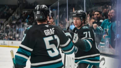 Celebrini strikes again