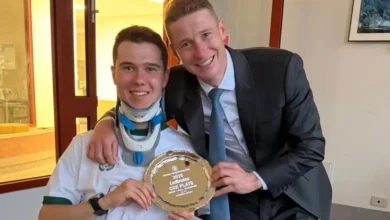 Champion jockey James McDonald visits injured apprentice Tom Prebble hours after Cox Plate win