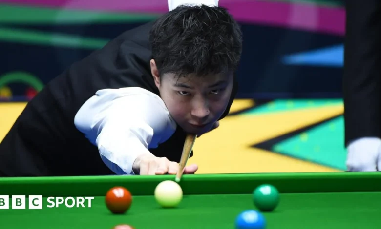 Champion of Champions: Zhao Xintong wins black-ball decider Kyren Wilson to reach semi-finals
