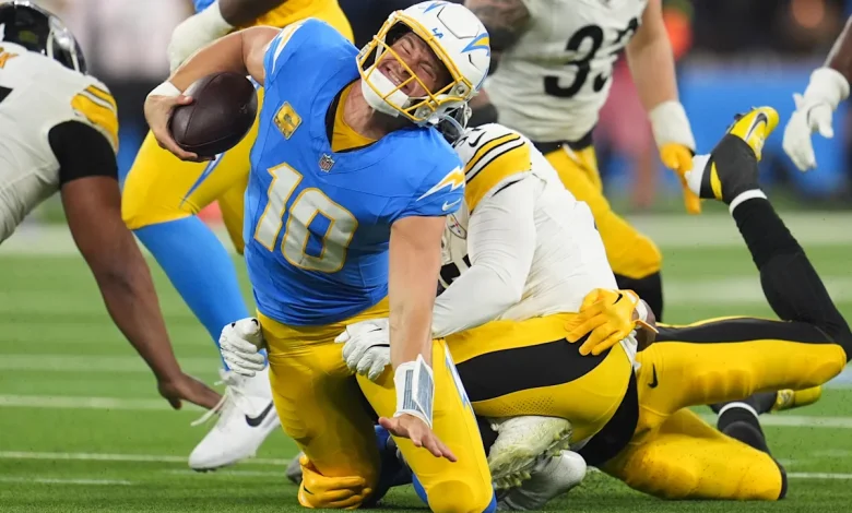 Chargers Coach Jim Harbaugh Furious Over Injury Incidents vs. Steelers