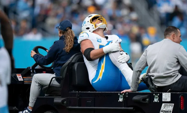 Chargers lose Joe Alt for the rest of the season