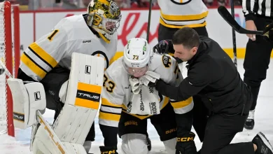 Charlie McAvoy injury update: Latest on Bruins' US Olympian hit in face by puck