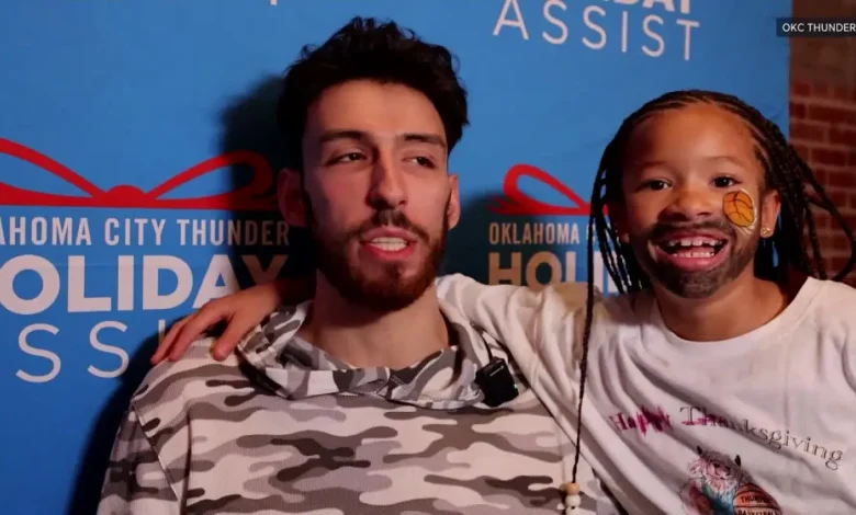 Chet Holmgren hosts Thanksgiving dinner for Oklahoma foster families