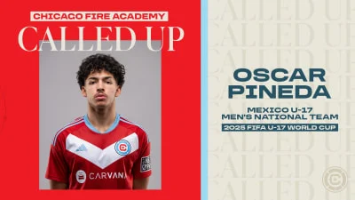 Chicago Fire Academy Midfielder Oscar Pineda Named to Mexico U-17 Men’s National Team for 2025 FIFA U-17 World Cup