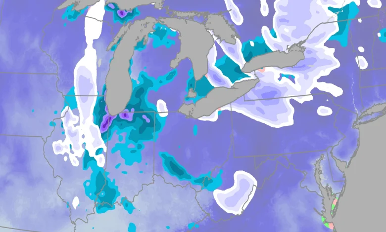 Chicago Pounded By Lake-Effect Snow; More Through Tuesday In Great Lakes, Northeast, Appalachians